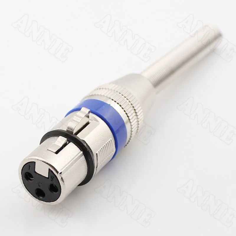 

70pcs/lot Long Tail Spring Antiflexed KTV XLR Female Microphone Socket 3 Pin Connector