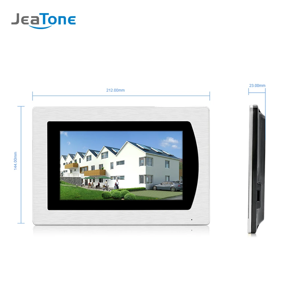 7'' WIFI IP Video Door Phone Intercom Bell Speaker Access Control System Touch Screen Motion Detection 2 to 6 w/ POE Switch |
