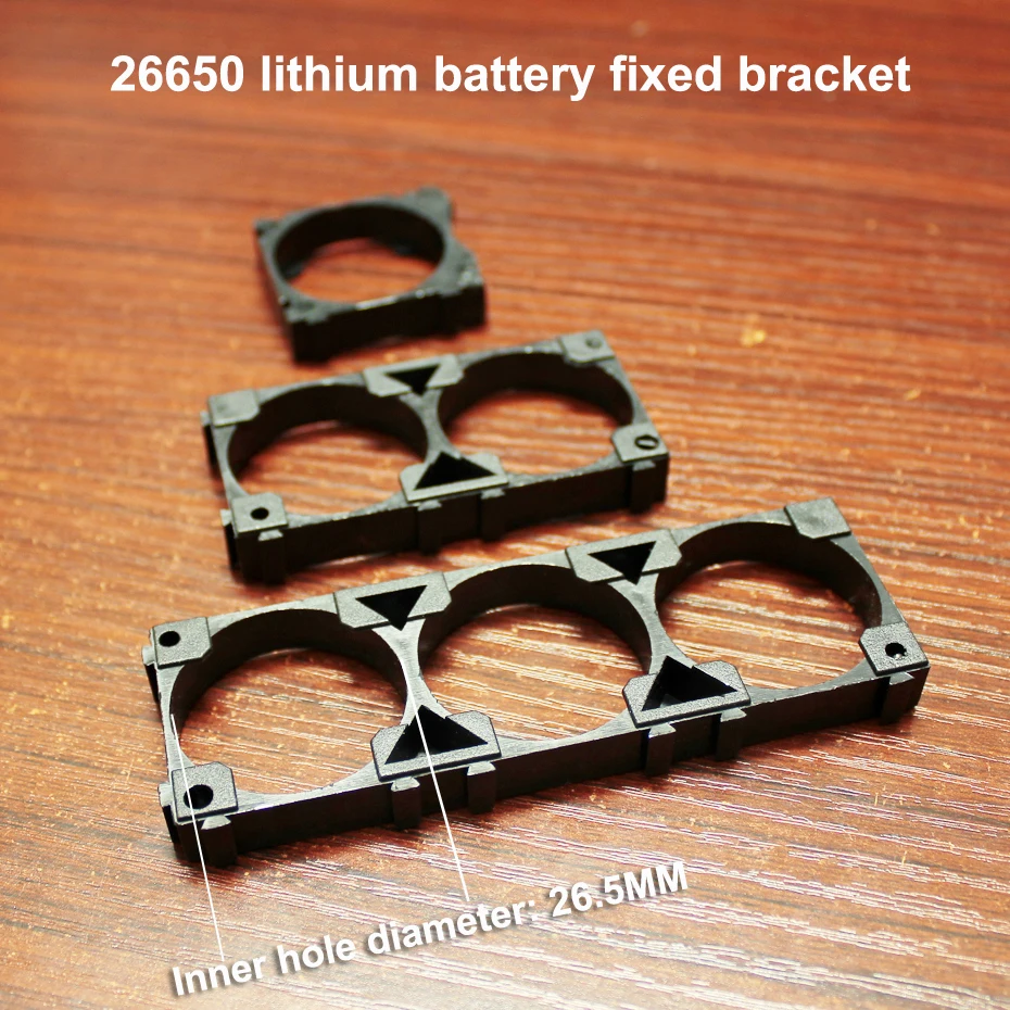 10pcs/lot 26650 lithium battery universal combination fixed bracket ABS fire retardant plastic any combination DIY bracket