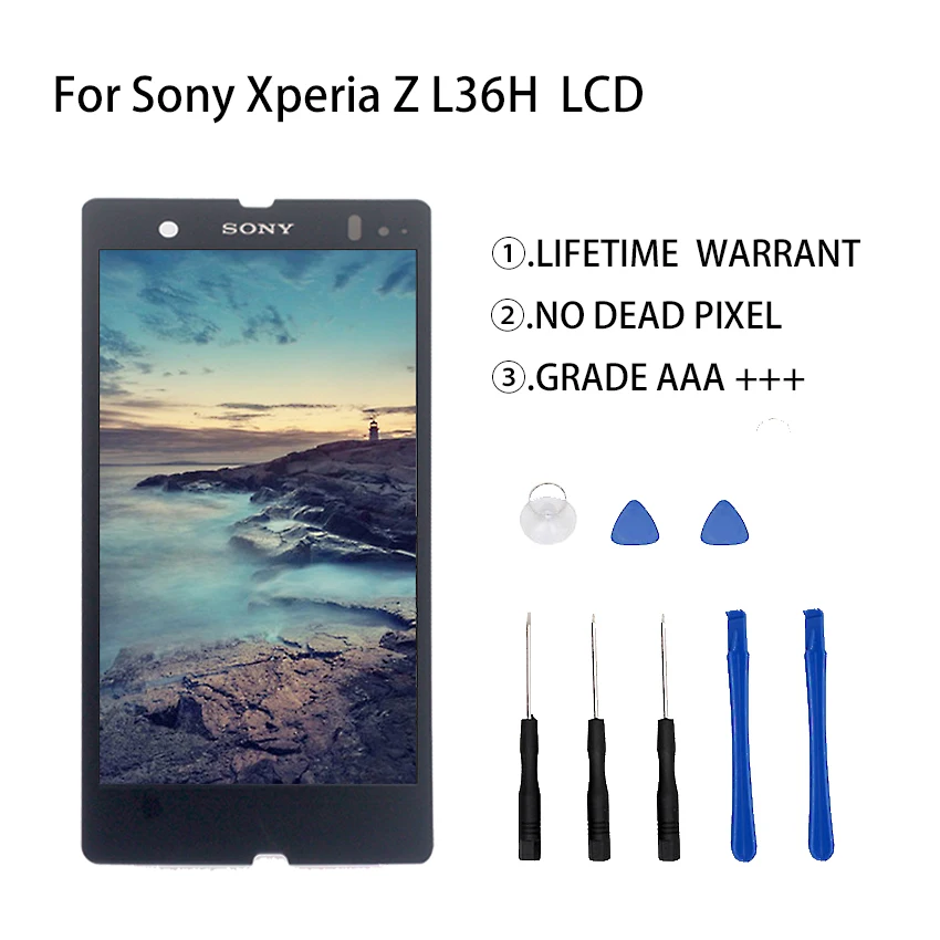 Для Sony Xperia Z C6603 C6602 G8142 E5563 ЖК дисплей кодирующий преобразователь сенсорного