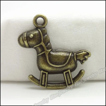 80 шт винтажные Подвески Лошадь Кулон Античная бронза Fit Браслеты ожерелье сделай