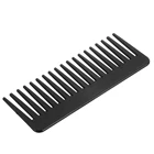 Расческа парикмахерская, с 19 зубцами, из высококачественного ABS-пластика, термостойкая, с большими широкими зубьями, с широкими зубчиками для распутывания волос