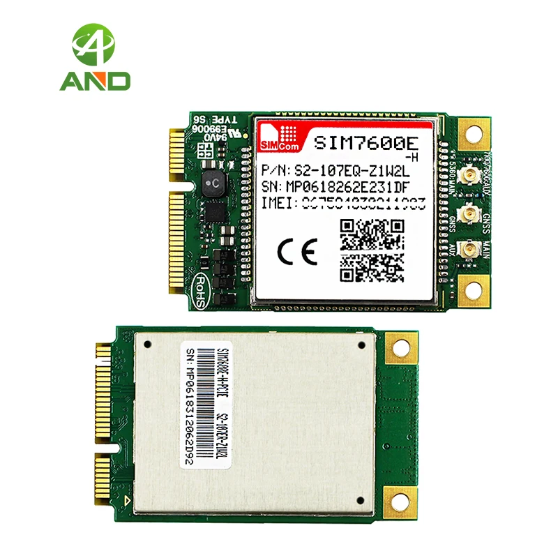 Многодиапазонный модуль LTE CAT4 SIM7600E H PCIE B38/B40/B41/B1/B3/B5/B7/B8/B20 1 шт.|Хранилища для