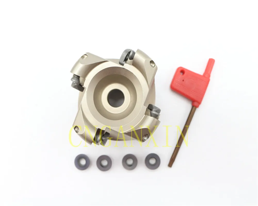 

New 1P EMRW6R63-22-4T 4F lute Milling Cutter +4P RPMW1204MOE PX2000