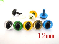 50pcs 12mm plastic safety toy cat eyes for plush doll accessories color option