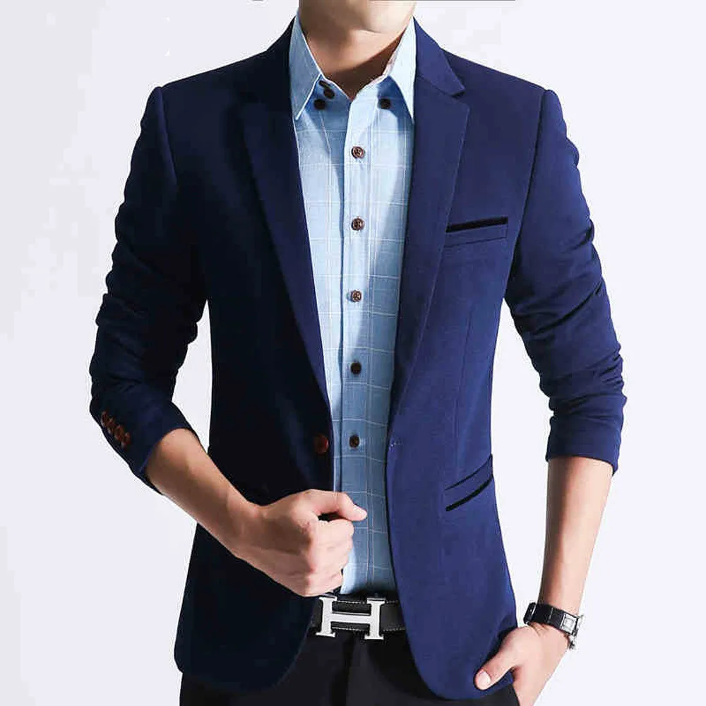 2017 Корейская версия нового модного повседневного маленького костюма мужской