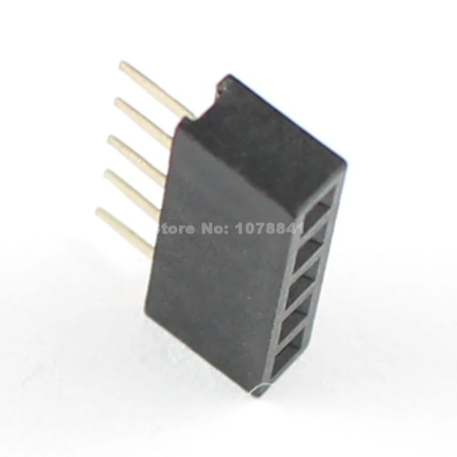 100 шт. 2 мм 0 Шаг 1x5 Pin 5 Однорядный прямой Женский Заголовок полосы | Обустройство