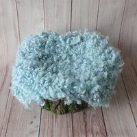 Newborn felted rug Curly wool  basket filler layer fabric  Baby posing fabric layer photography props