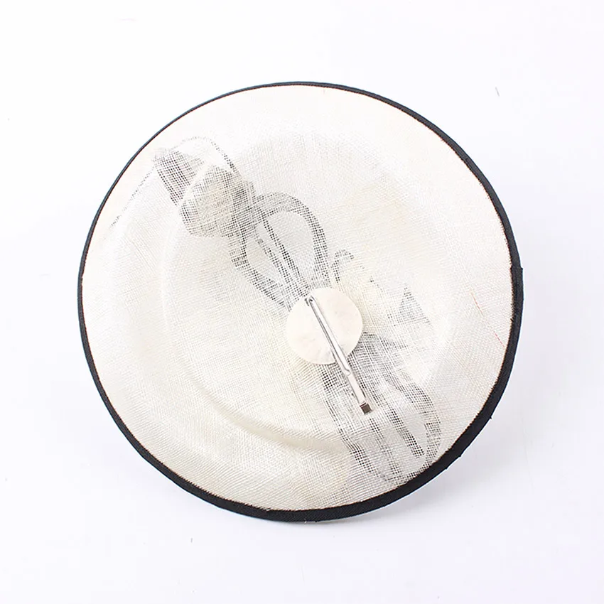 Женская вуалетка с перьями ShanFu свадебная шляпа Sinamay повязкой на голову для