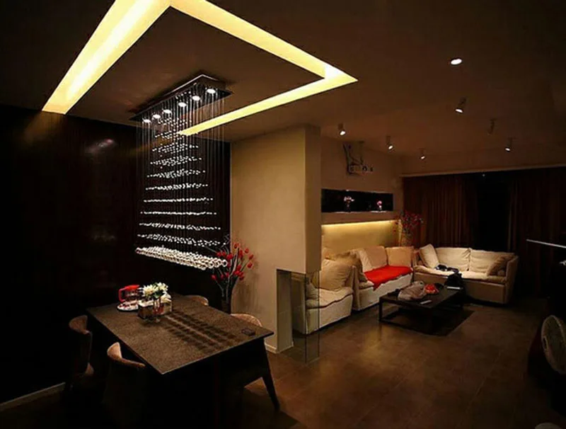 Хрустальный светильник в виде пирамиды для ресторана подвесная линия