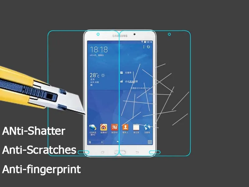 Закаленное стекло премиум-класса пленка для Samsung GALAXY Tab 4 T230 T231 T235 Nook 7 0 &quot