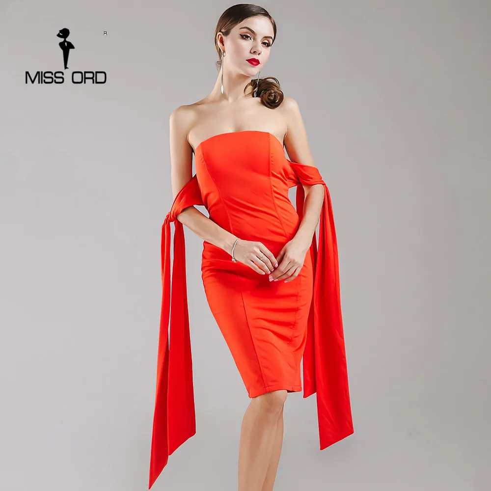 Missord 2019 сексуальное платье с разрезом и вырезом на молнии FT4982-1 | Женская одежда
