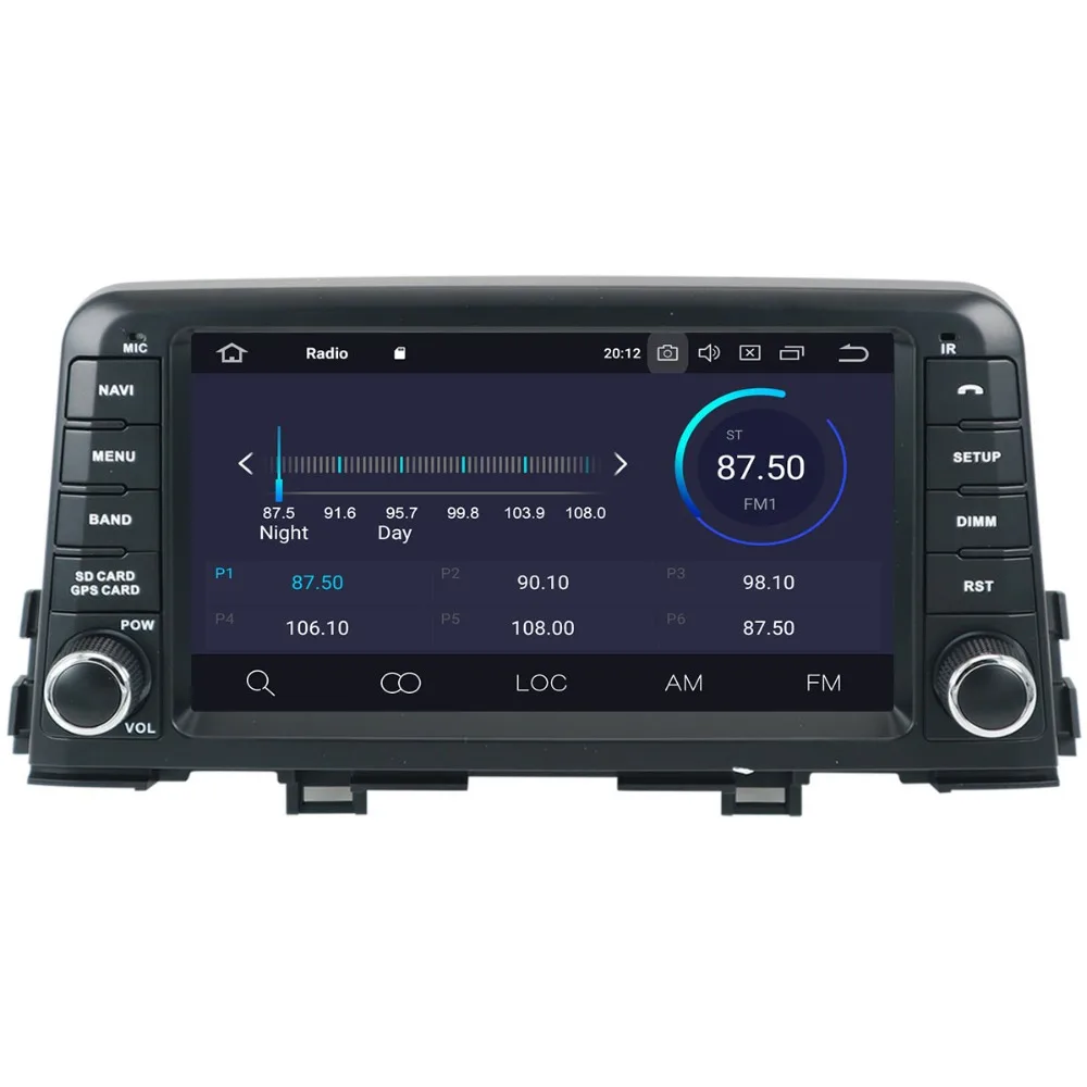 Автомагнитола 1 Din Android 10 без DVD-плеера GPS-навигация для KIA PICANTO/MORNING 2017 2018