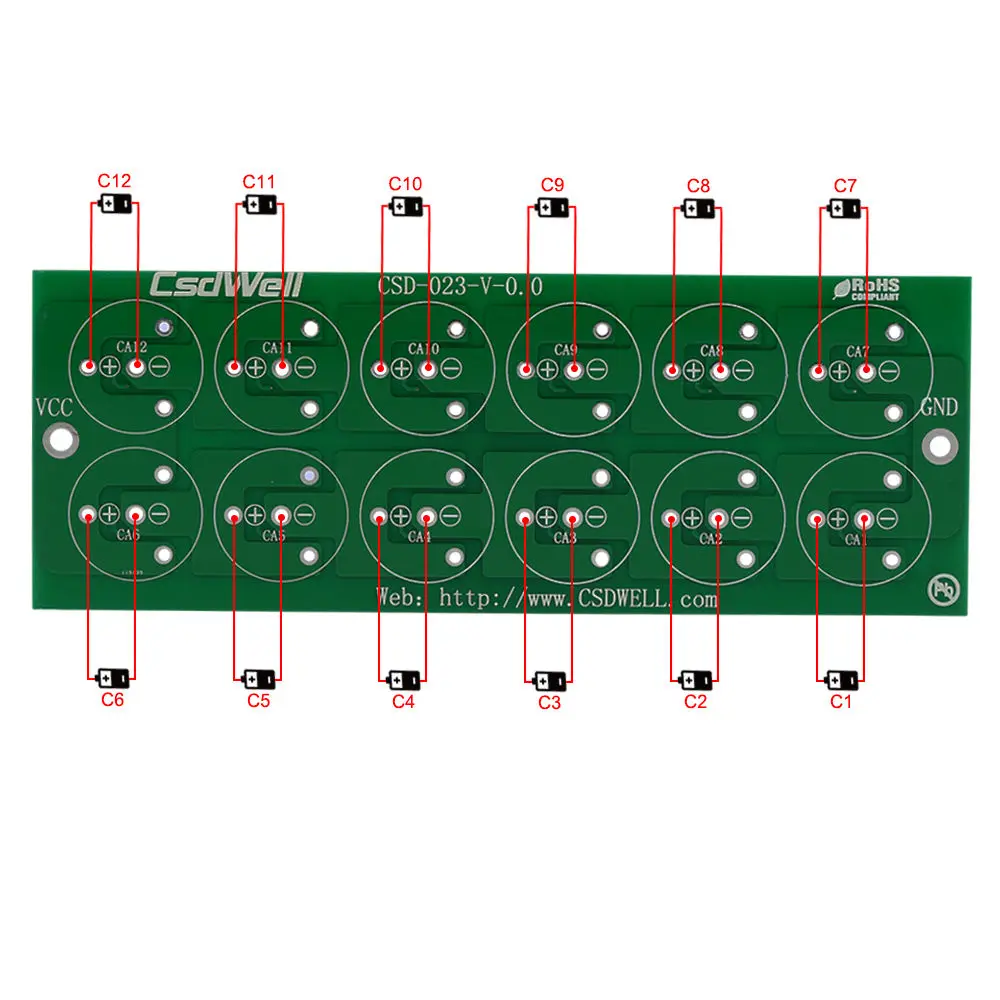 1 шт. шесть в серии два в параллельном MaxWell 2,7 V 350F T11 Supecapacitor баланс доска