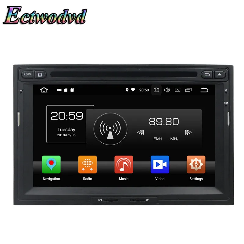 Ectwodvd Восьмиядерный 4G Android 8 0 Автомобильный мультимедийный dvd плеер для peugeot Berlingo
