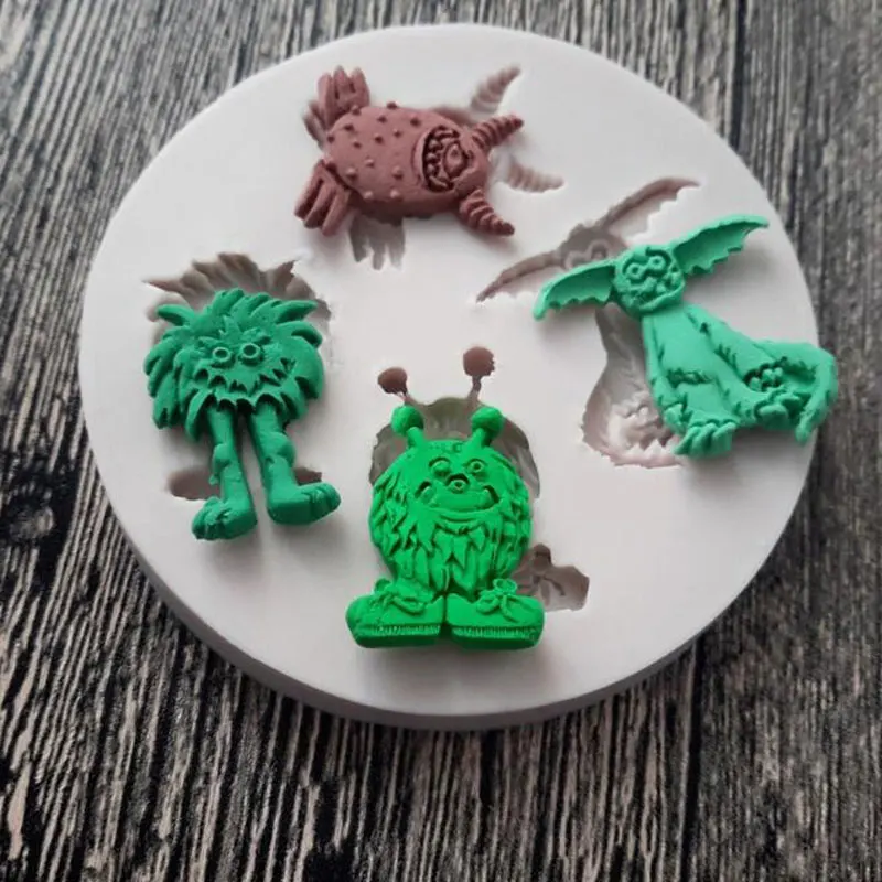 Монстр силиконовые штамповый торт декоративные инструменты формы для