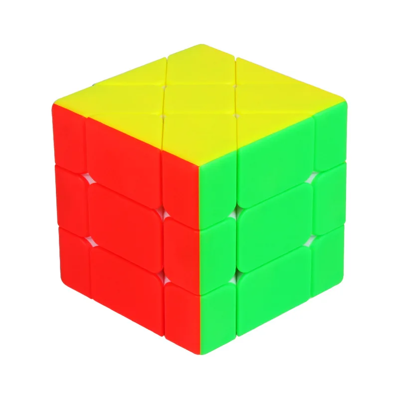 

Black Kylin Shifting Edge 3x3x3 Speed Magic Cube Twist Puzzle Brain Teaser 3x3 Yuxin 55.5mm Multi-Color Stickerless IQ Game ABS
