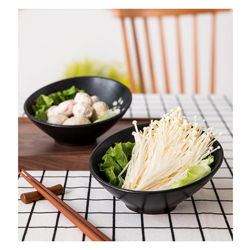 Керамическая миска для супа салат косая рта ресторан горячий горшок миски еды