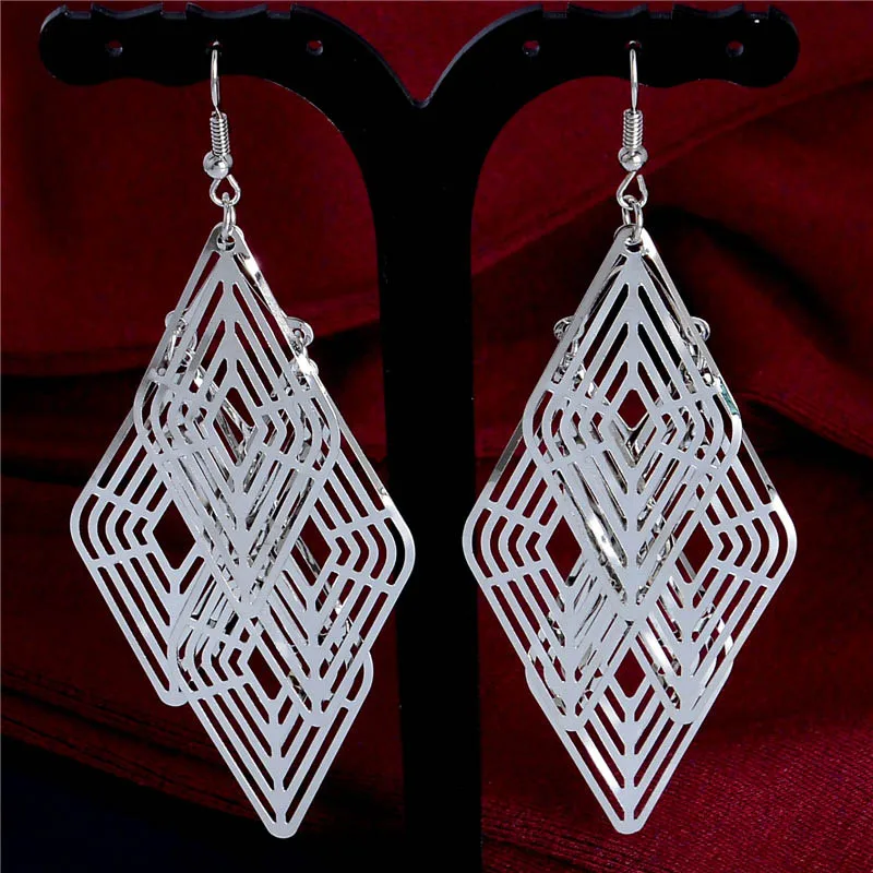 Женские винтажные серьги подвески в богемном стиле 2 цвета|earring settings white gold|earrings