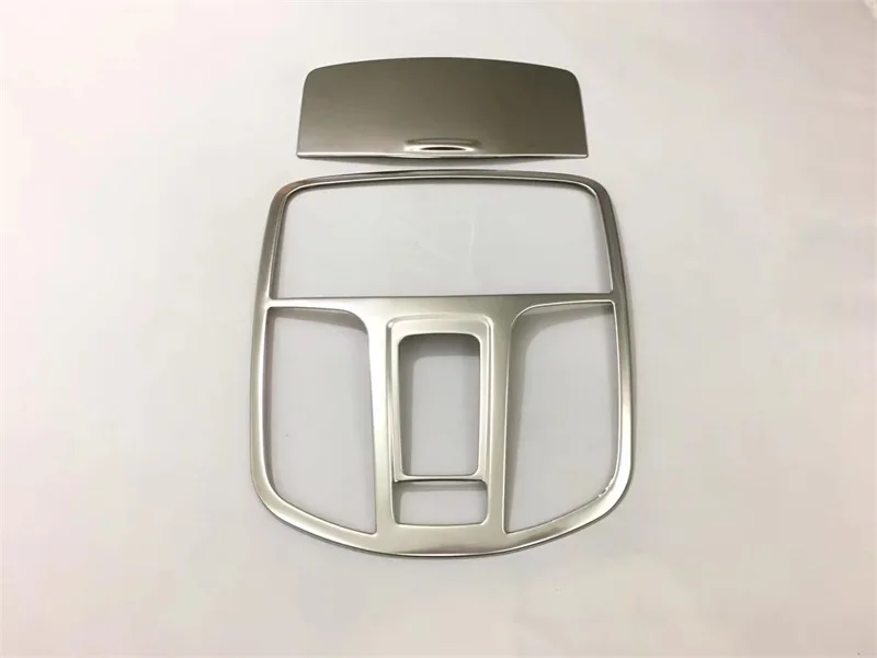 

Stainless Steel Car Interior Decoration Trim Front Reading Light Cover Trims For Hyundai IX35 2018 Car-Styling Accessories 2pcs