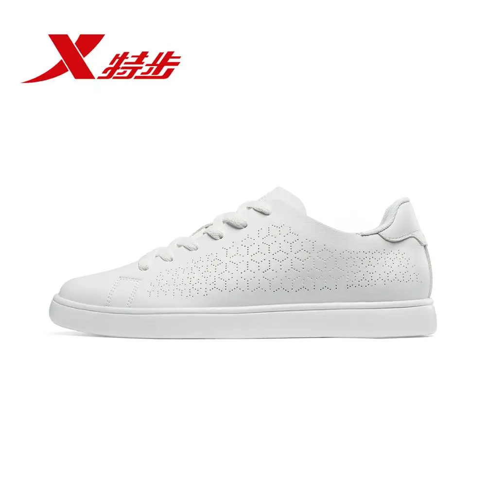 white Xtep мужская повседневная спортивная обувь мужская новая аутентичная повседневная обувь для скейтборда для мужчин 881219319523 - Цвет: white