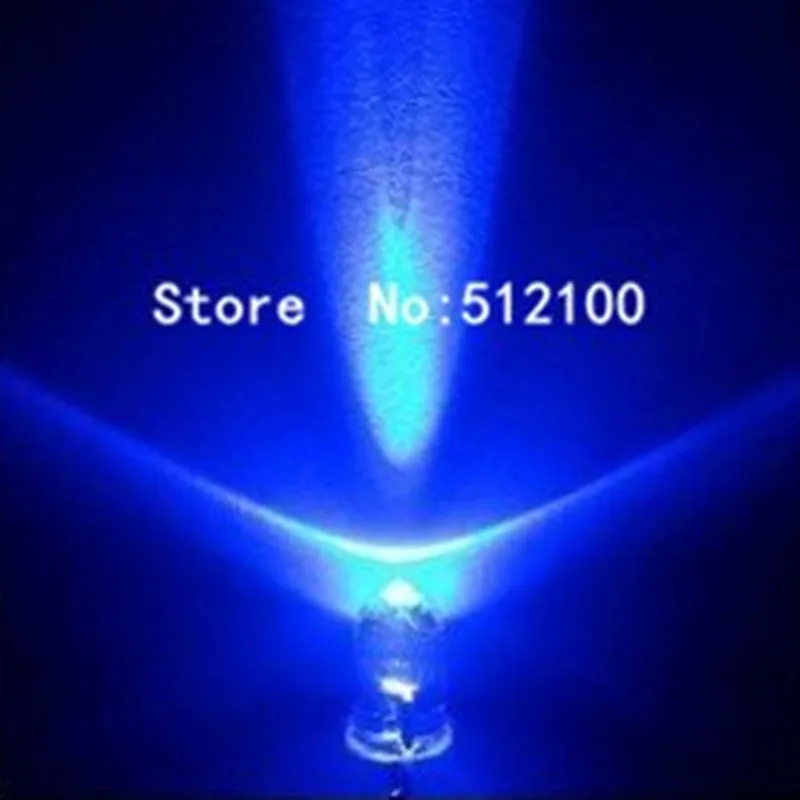 2000 шт 5 мм Ультра яркий синий белый волос синий|5mm ultra bright|ultra brightblue 5mm |