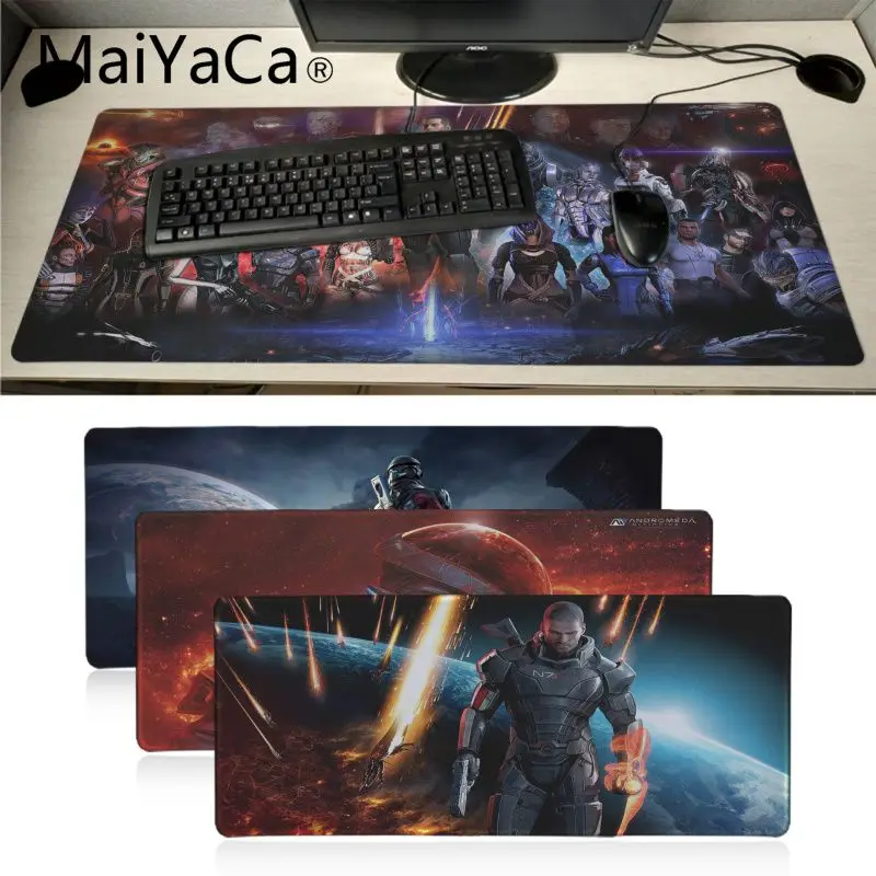 Maiyaca Забавный массовый эффект красивый коврик для мышки в стиле аниме игровой