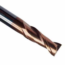 Фрезы из карбида вольфрама AHNO с 2 канавками стандартной длины HRC55 на станках с ЧПУ, Заводские розетки, высокое качество в Китае