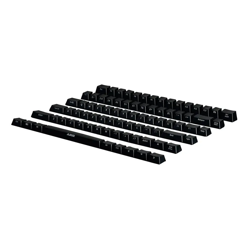 Ajazz Ak33 82 клавиши клавиатура Keycap набор ABS боковой резьбы белый/черный Колпачки 82 клавиши-без подсветки - Цвет: black