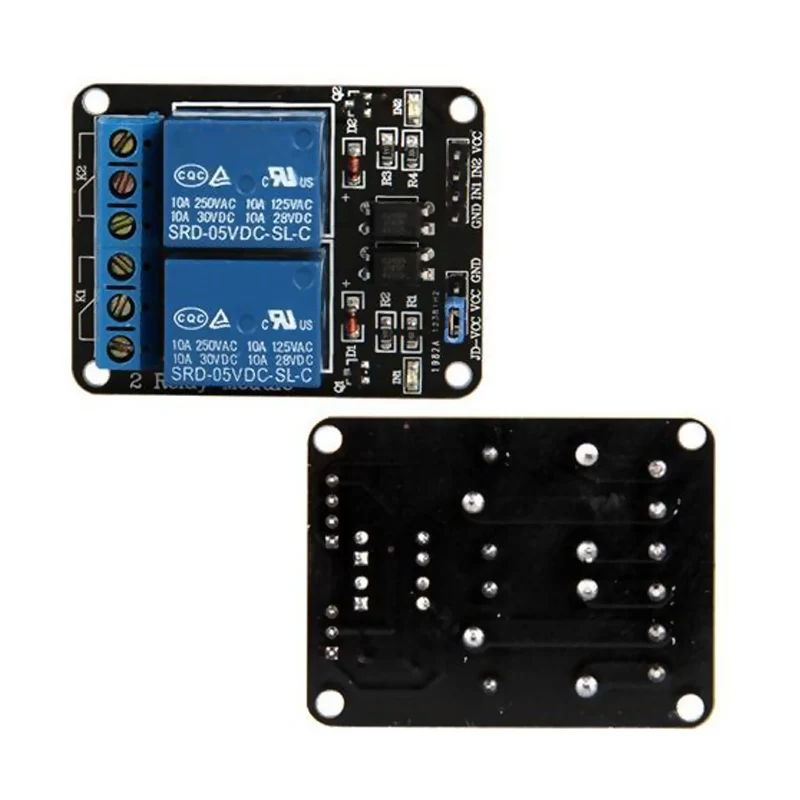 Профессиональные Электрические запчасти 5 в 2 канальный релейный модуль щит для