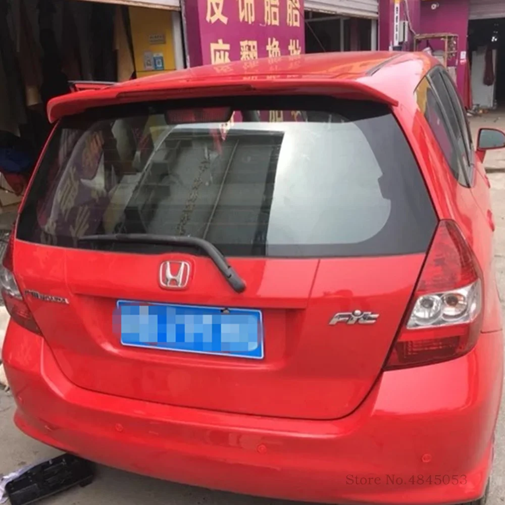 Спойлер для Honda Fit Jazz Black 2004 2005 2006 2007 высококачественный АБС-пластик праймер