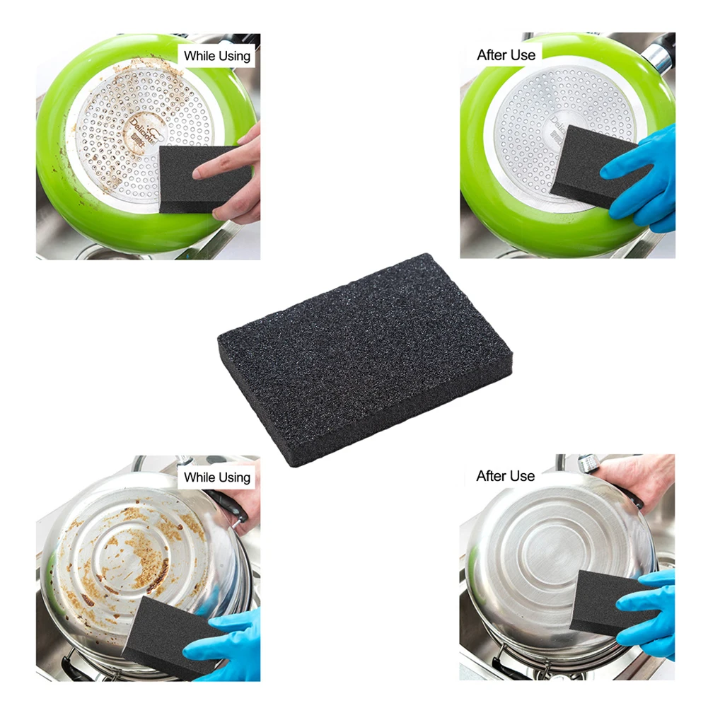 Magic Sponge Eraser kitchen Cleaner Heavy Duty Scrub Household Kitchen Dirt Stains Cleaning Brush Tool | Дом и сад