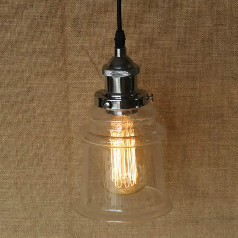 Чердак висит прозрачное стекло тень мини-кулон для кухни огни / исследования