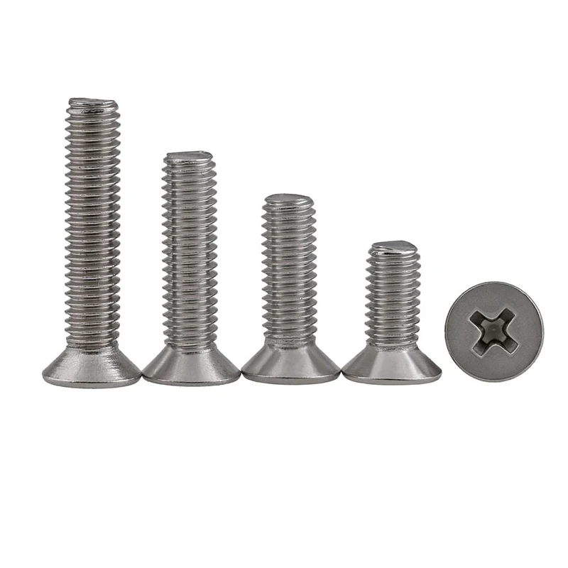 100PCS,6-32 UNC,China Supplier Hot Sale Cross Recessed Countersunk Head Screws
