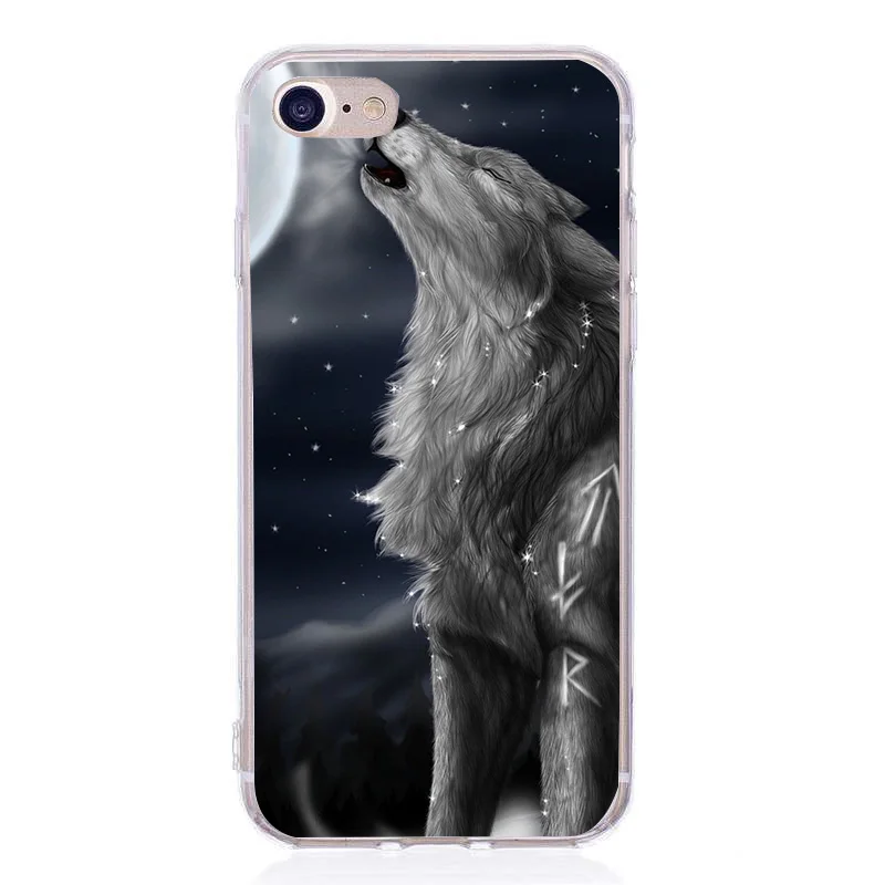 Mobile Phone Bag Silicone For Coque iPhone 8 plus 5 5S SE 6 6S 7 Plus 10 X Cat Case Lion |