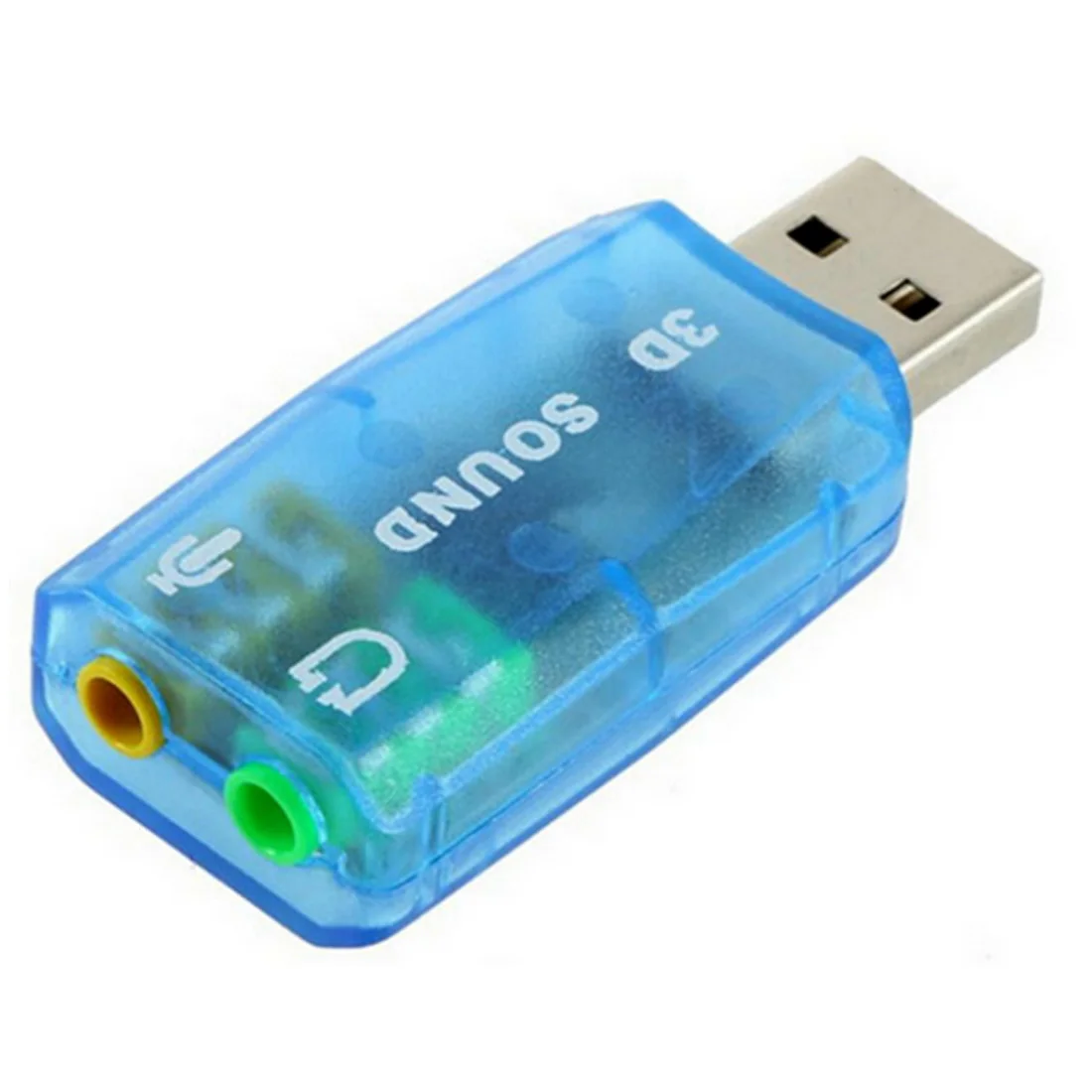 Внешняя звуковая карта USB со штекером 3 5 мм аудиоадаптер для наушников микрофона