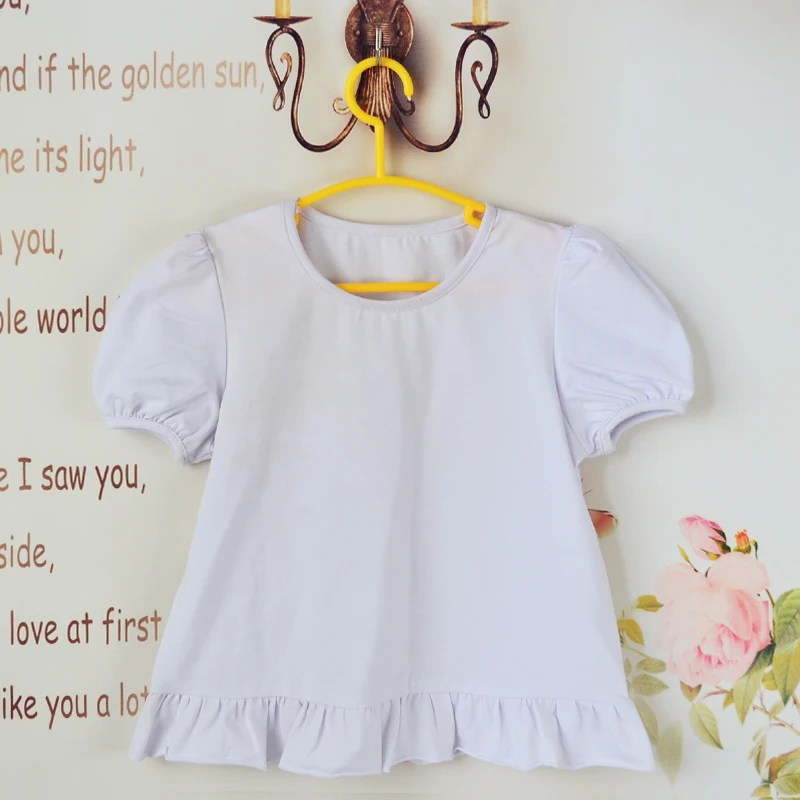 

Children blank T-shirt Tees Short sleeve shirts Summer Kids Tops plain Baby girls princess Clothing Cotton Top Quality