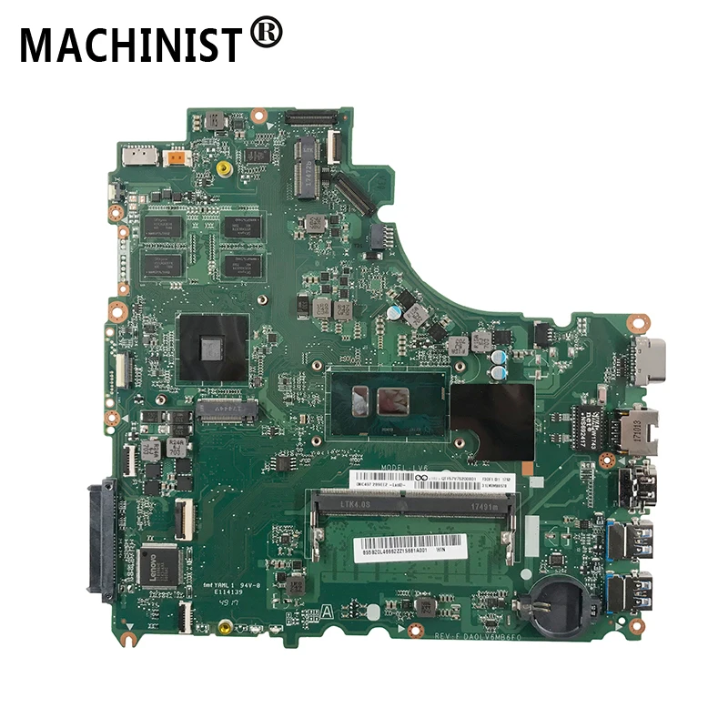 Оригинальный Для lenovo V310 15ISK 14ISK Материнская плата ноутбука I3 6100U DDR4 4G Оперативная