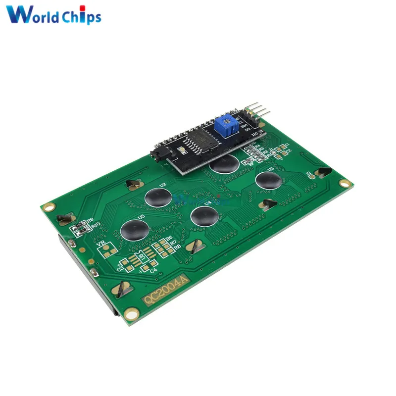 Желтый дисплей IIC I2C TWI SP I последовательный интерфейс 2004 20X4 символьный ЖК