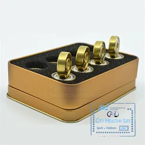 16 шт.лот Swiss BSB Golden 7-Beads ILQ-11 подшипник для скоростных коньков для SEBA HV WFSC KSJ Powerslide 608 с железной коробкой