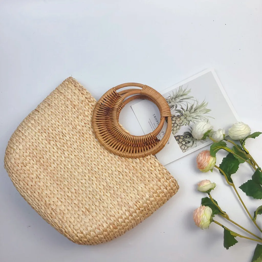 Aelicy винтажные соломенные сумки для женщин 2019 повседневные дикие отпуск простая