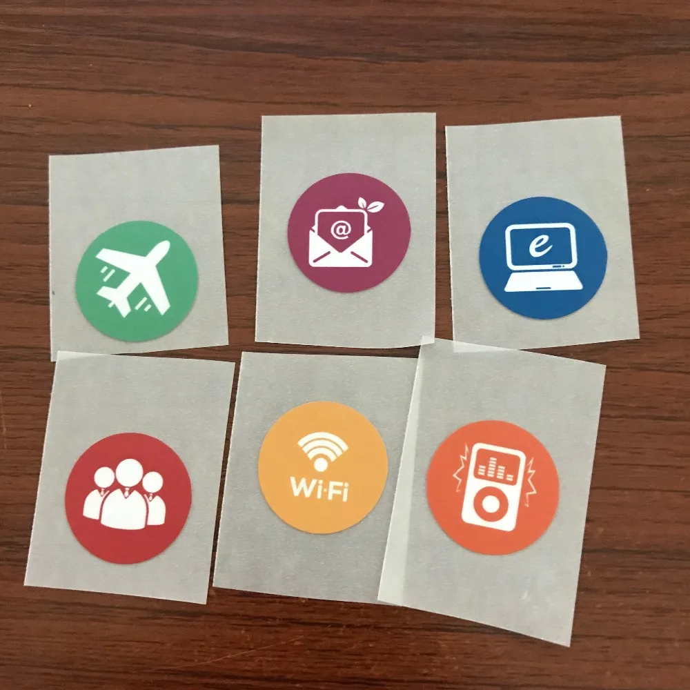 600 шт./упак. хорошее качество недорогая напечатанная ПЭТ этикетка NFC наклейка