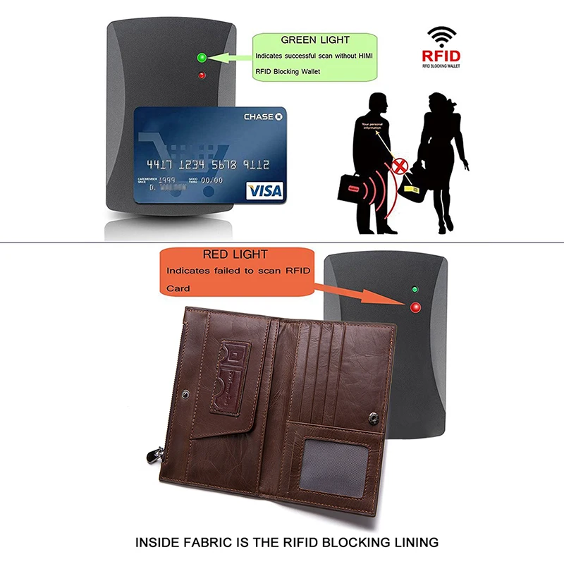 FUZHINIAO Rfid Обложка для паспорта из натуральной кожи мужской кошелек держатель