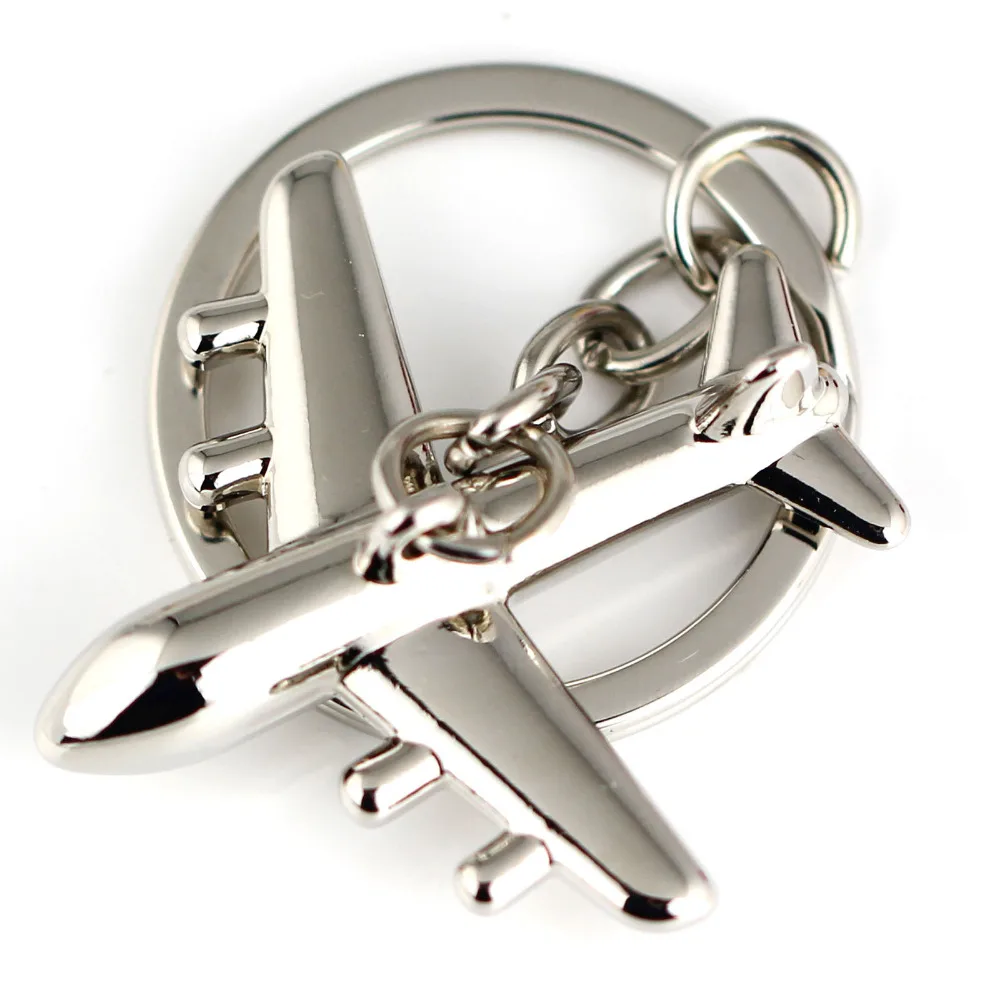 Брелок для ключей в виде самолета с полированным самолетом 86091|keyring fashion|key chain