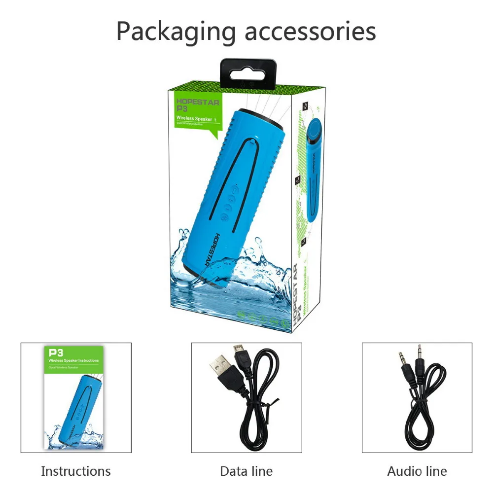 Открытый езда Водонепроницаемый P3 Беспроводной Bluetooth Динамик Велосипеды