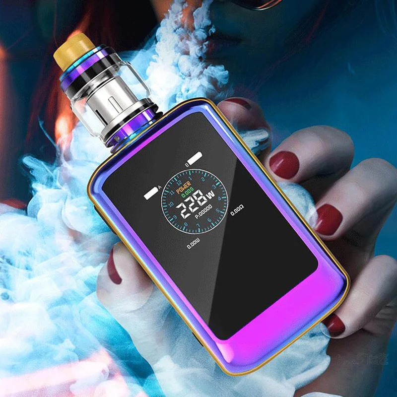 Электронная сигарета высокой мощности Vape комплект 228 Вт коробка мод с 5 мл Atomizer