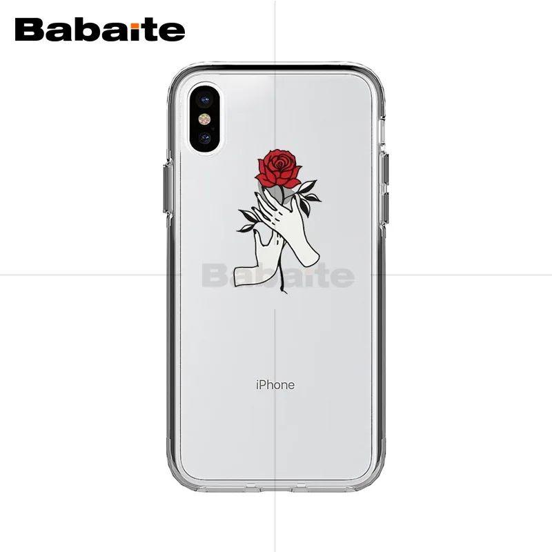 Babaite розами Мягкий силиконовый чехол для телефона из ТПУ с принтом &quotдля iPhone X Xs Xr