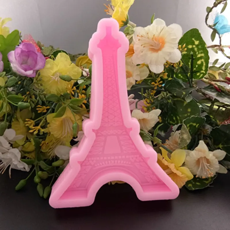 1 шт 3D Эйфелева башня силиконовые формы помадные для DIY украшения торта