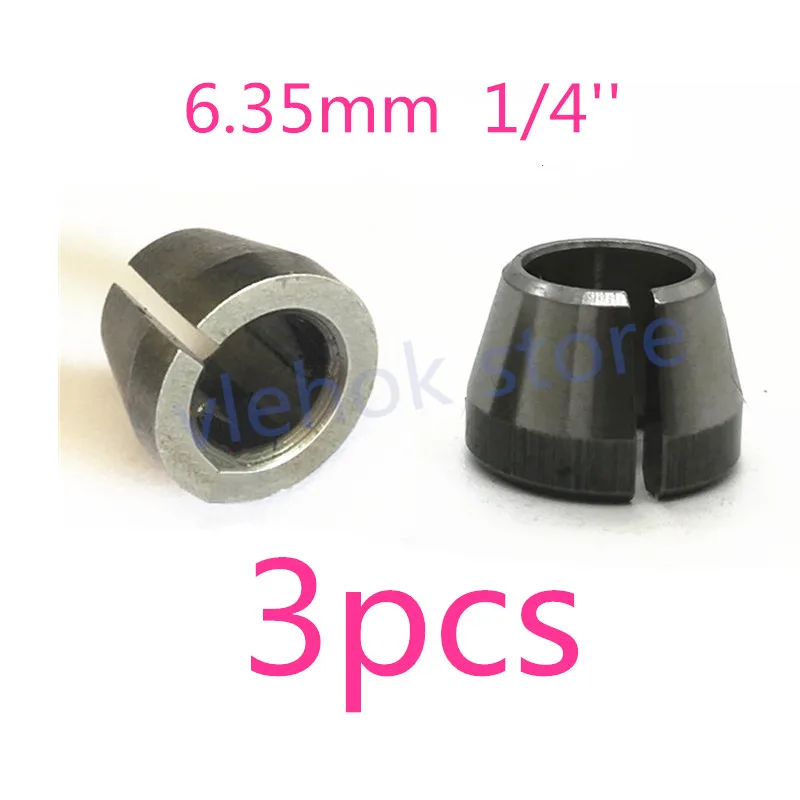 3pcs 6.35mm Цанговая гайка конусная 1/4 ''6 мм 6,35 мм Замена для Makita M3700B M3700 аксессуары для электроинструмента Запчасти для электроинструментов - Цвет: 3pcs 6.35mm