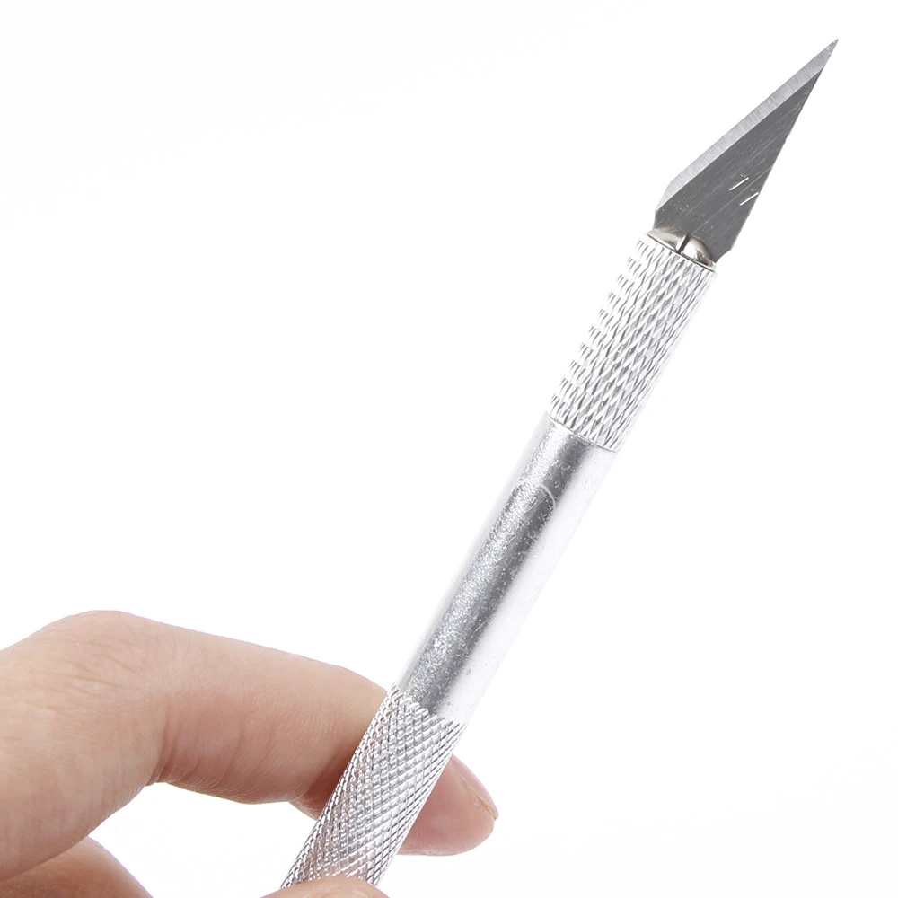 Non-Slip Metal Wood Carving Tools Fruit Food Craft Sculpture Engraving Utility Knife With 6 Blades For Stationery Art Supplies | Канцтовары